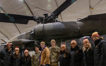 NFL Cheerleaders Visit Troops in Latvia