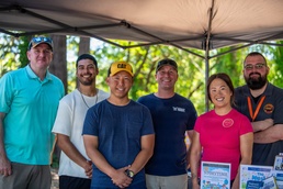 USS Ronald Reagan CRMD and EIPC Pose for a Photo