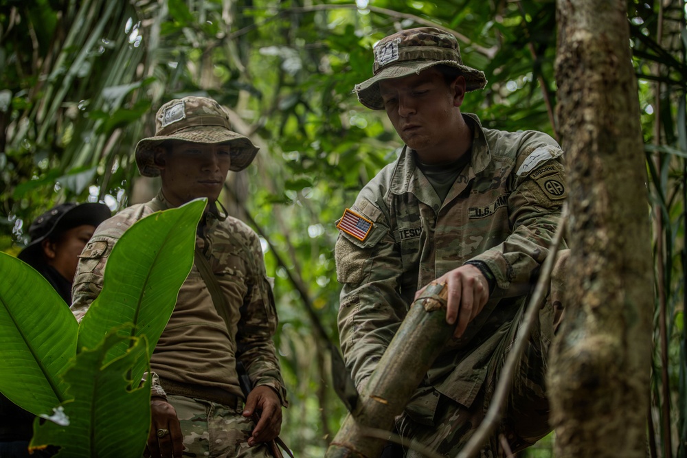 Jungle Operations Training Course - Panama: Jungle Traps and Crafting Training