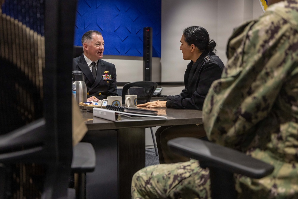 Vice Adm. Okano and Rear Adm. Zerr Attend Office Call at SMWDC