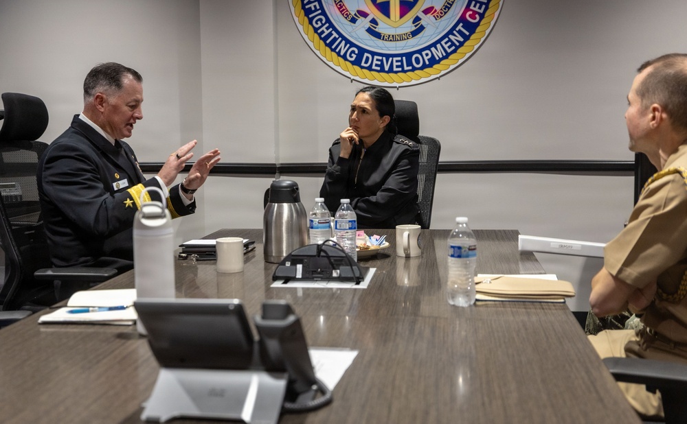 VIce Adm. Okano and Rear Adm. Zerr Attend Office Call at SMWDC