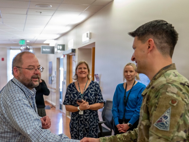 Honoring the Legacy of Service: Leadership from Buckley Space Force Base Visits Rocky Mountain Regional VA Medical Center During National Salute to Veteran Patients Week