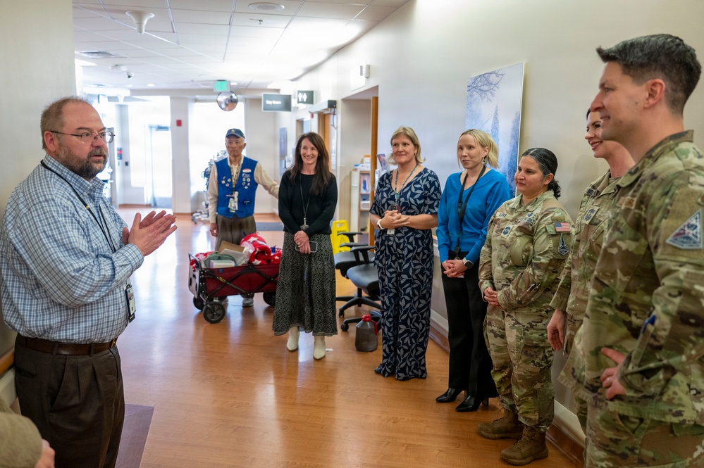 Honoring the Legacy of Service: Leadership from Buckley Space Force Base Visits Rocky Mountain Regional VA Medical Center During National Salute to Veteran Patients Week
