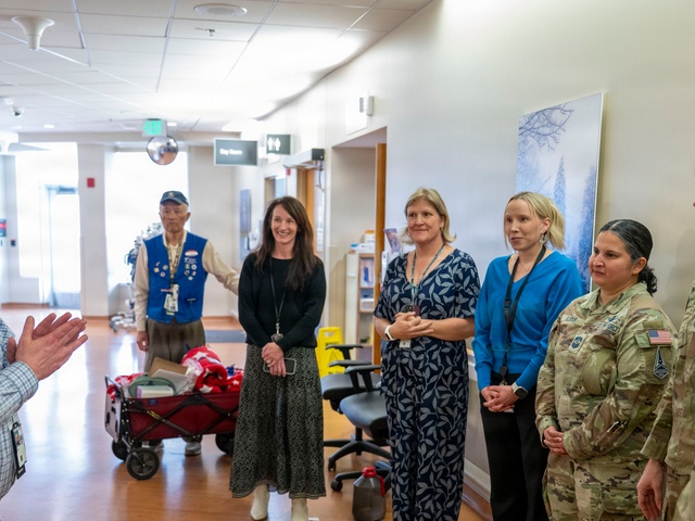 Honoring the Legacy of Service: Leadership from Buckley Space Force Base Visits Rocky Mountain Regional VA Medical Center During National Salute to Veteran Patients Week