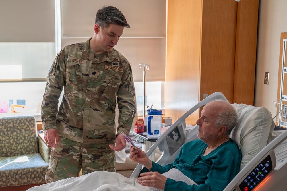 Honoring the Legacy of Service: Leadership from Buckley Space Force Base Visits Rocky Mountain Regional VA Medical Center During National Salute to Veteran Patients Week