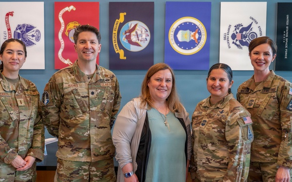 Honoring the Legacy of Service: Leadership from Buckley Space Force Base Visits Rocky Mountain Regional VA Medical Center During National Salute to Veteran Patients Week