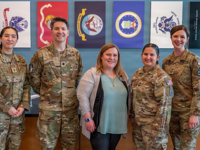 Honoring the Legacy of Service: Leadership from Buckley Space Force Base Visits Rocky Mountain Regional VA Medical Center During National Salute to Veteran Patients Week