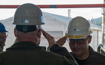 CSG 11 visits USS Ronald Reagan CVN 76