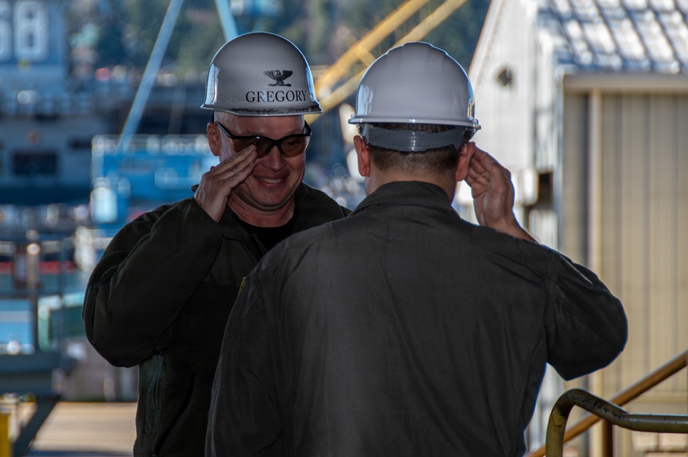 CSG 11 visits USS Ronald Reagan CVN 76