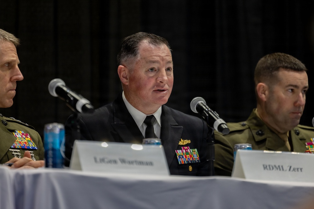 Rear Adm. T. J. Zerr speaks at AFCEA WEST 2026