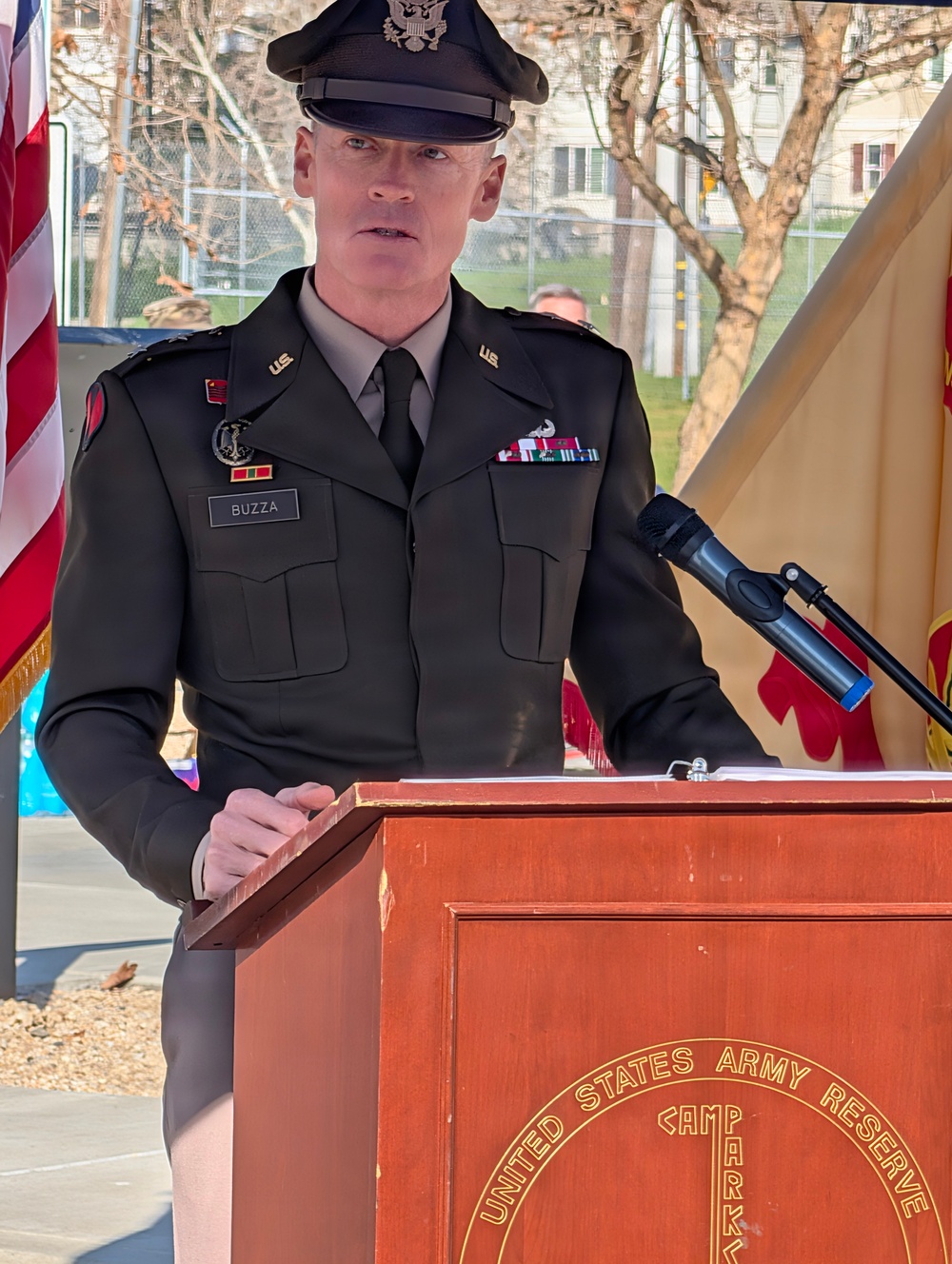 Historic WWII-Era Sign Rededicated in New Location at Camp Parks