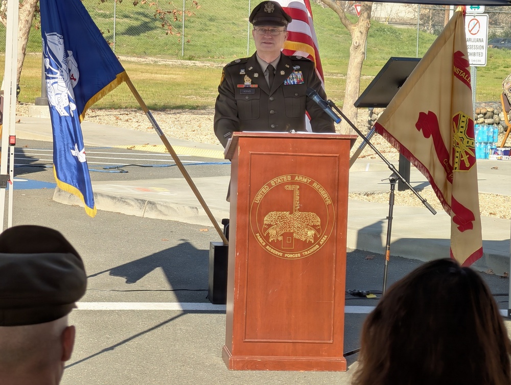 Historic WWII-Era Sign Rededicated in New Location at Camp Parks