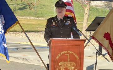 Historic WWII-Era Sign Rededicated in New Location at Camp Parks
