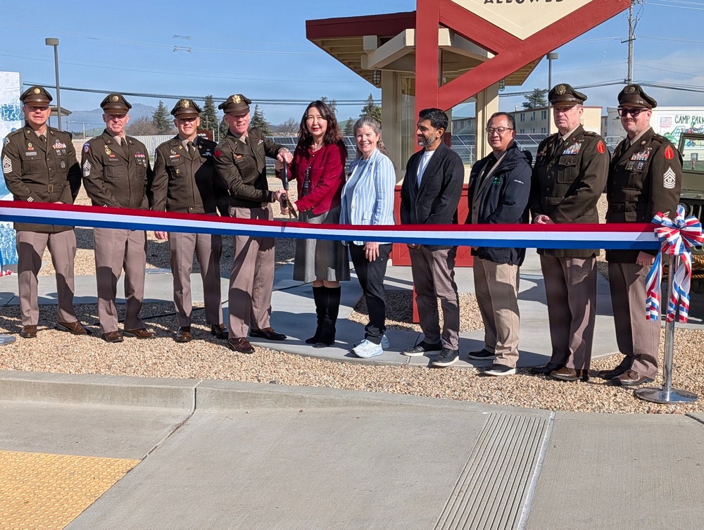 Historic WWII-Era Sign Rededicated in New Location at Camp Parks