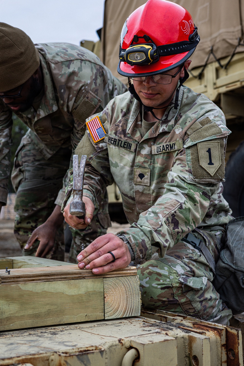 U.S. Army Soldiers execute a Defense CBRNE Response Force training evaluation