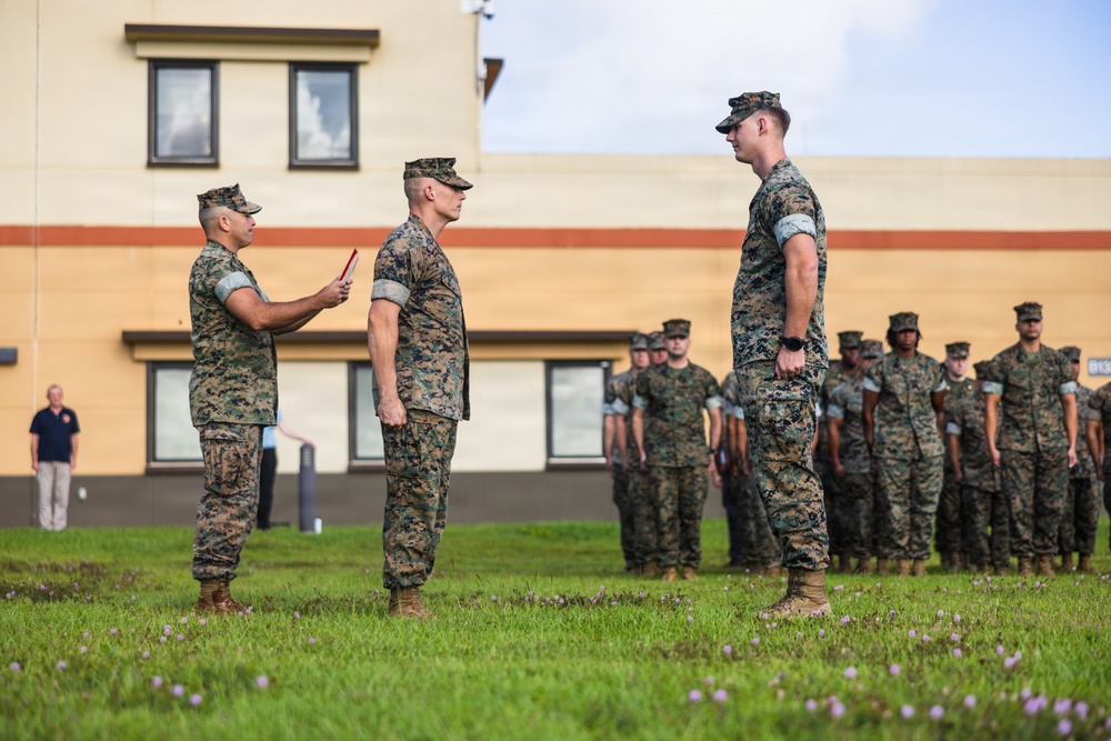 Camp Blaz Marine awarded an impact Navy and Marine Corps Achievement Medal