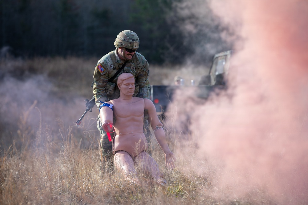Soldiers compete in 30th Troop Command Best Warrior Competition