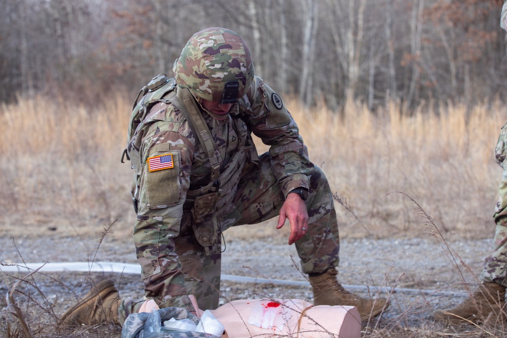 Soldiers compete in 30th Troop Command Best Warrior Competition