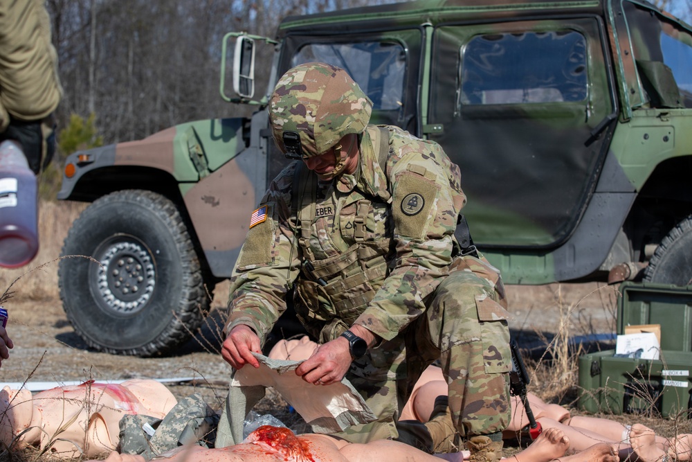 Soldiers compete in 30th Troop Command Best Warrior Competition