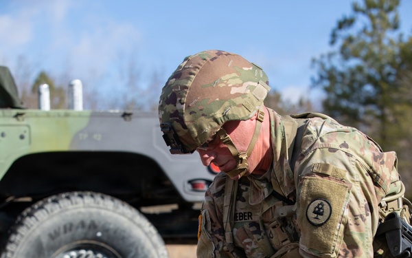 Soldiers compete in 30th Troop Command Best Warrior Competition