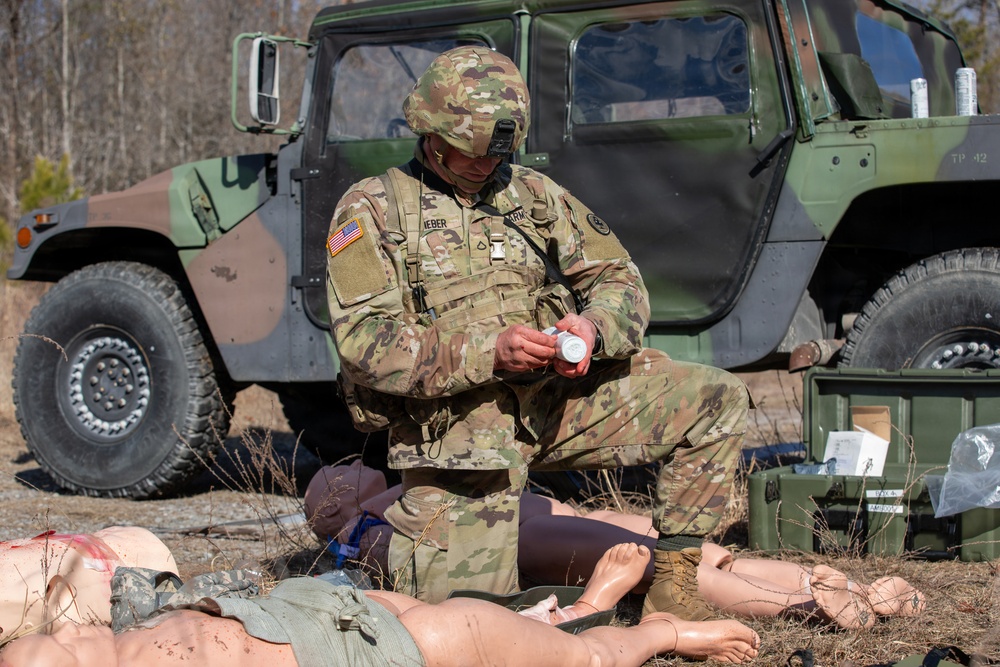Soldiers compete in 30th Troop Command Best Warrior Competition