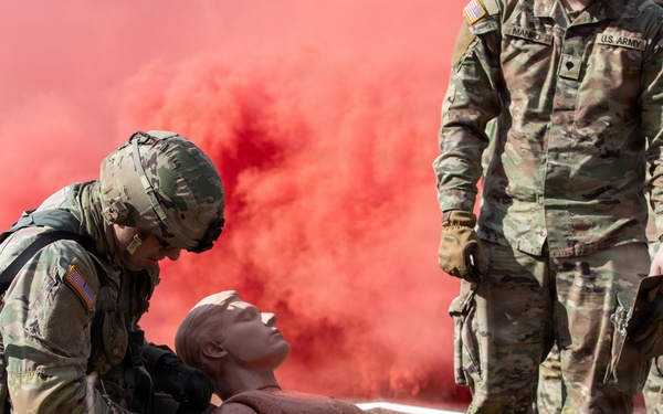 Soldiers compete in 30th Troop Command Best Warrior Competition