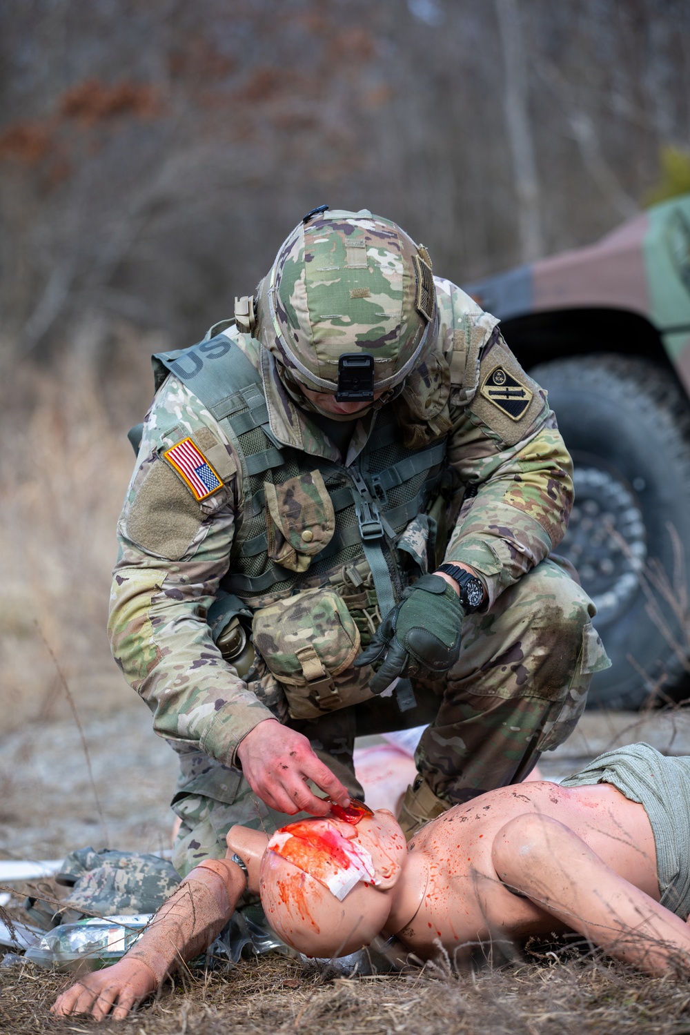 Soldiers compete in 30th Troop Command Best Warrior Competition