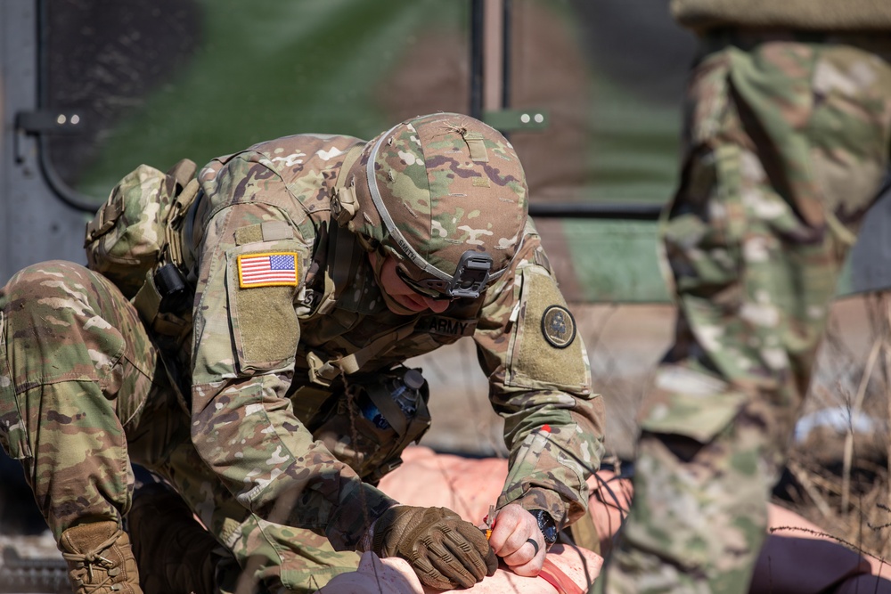 Soldiers compete in 30th Troop Command Best Warrior Competition