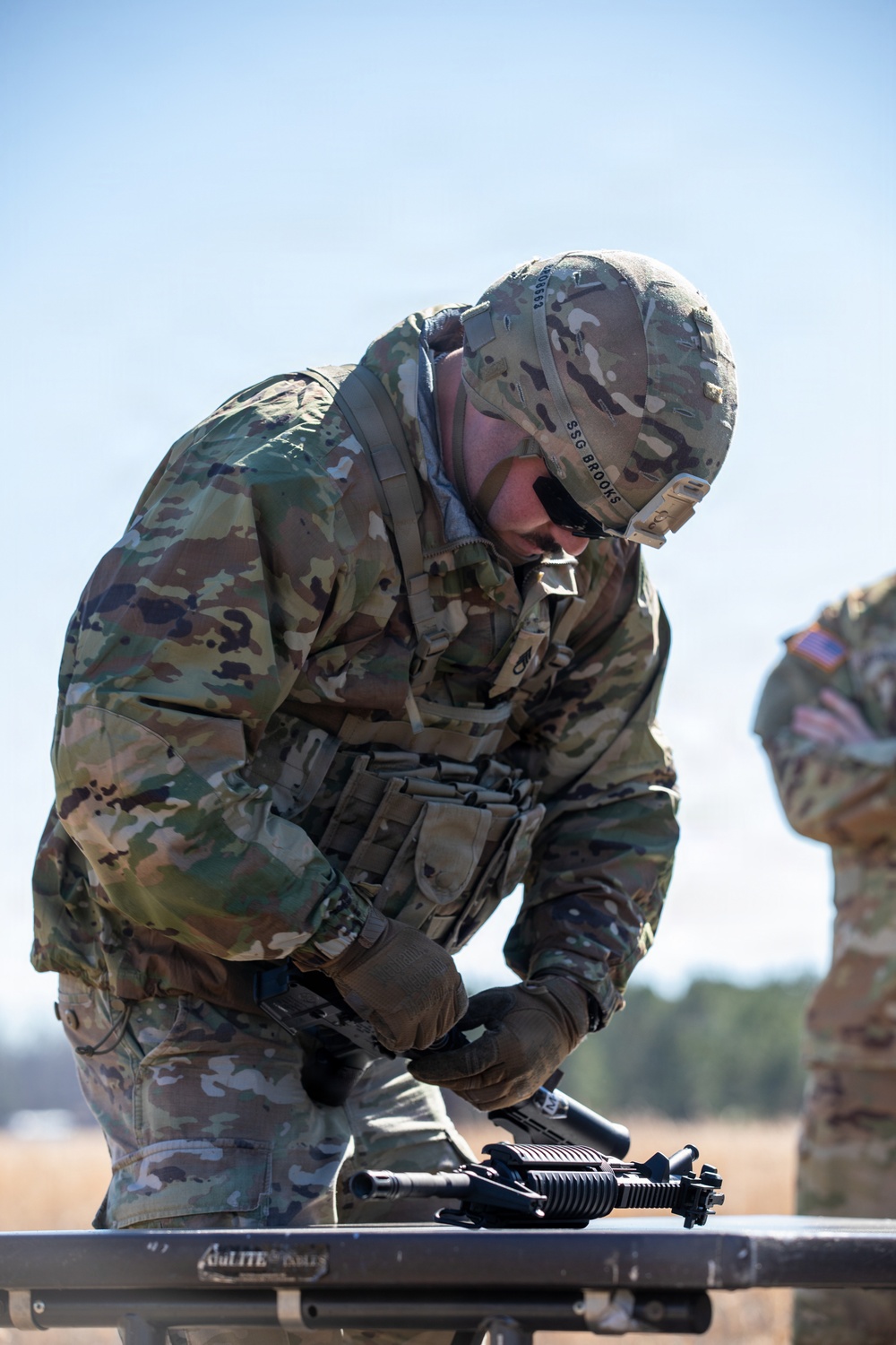 Soldiers compete in 30th Troop Command Best Warrior Competition