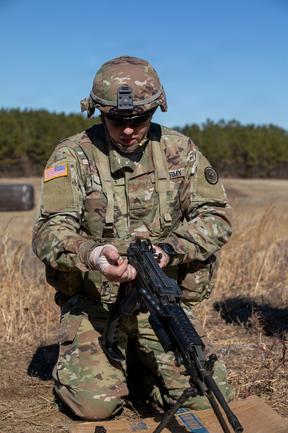 Soldiers compete in 30th Troop Command Best Warrior Competition