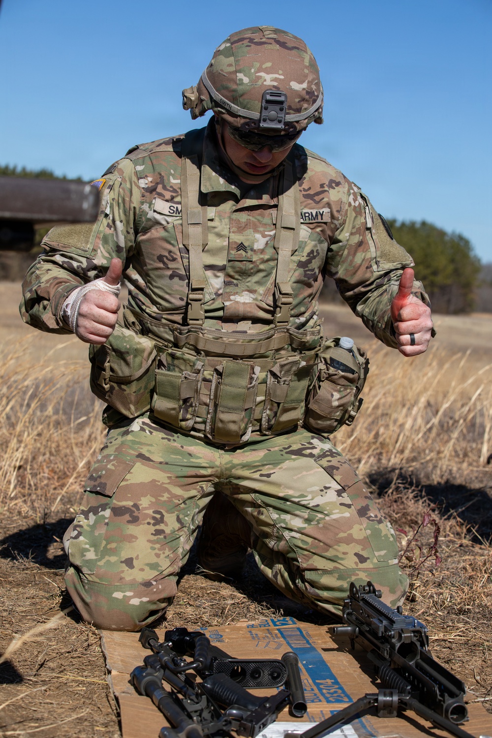 Soldiers compete in 30th Troop Command Best Warrior Competition