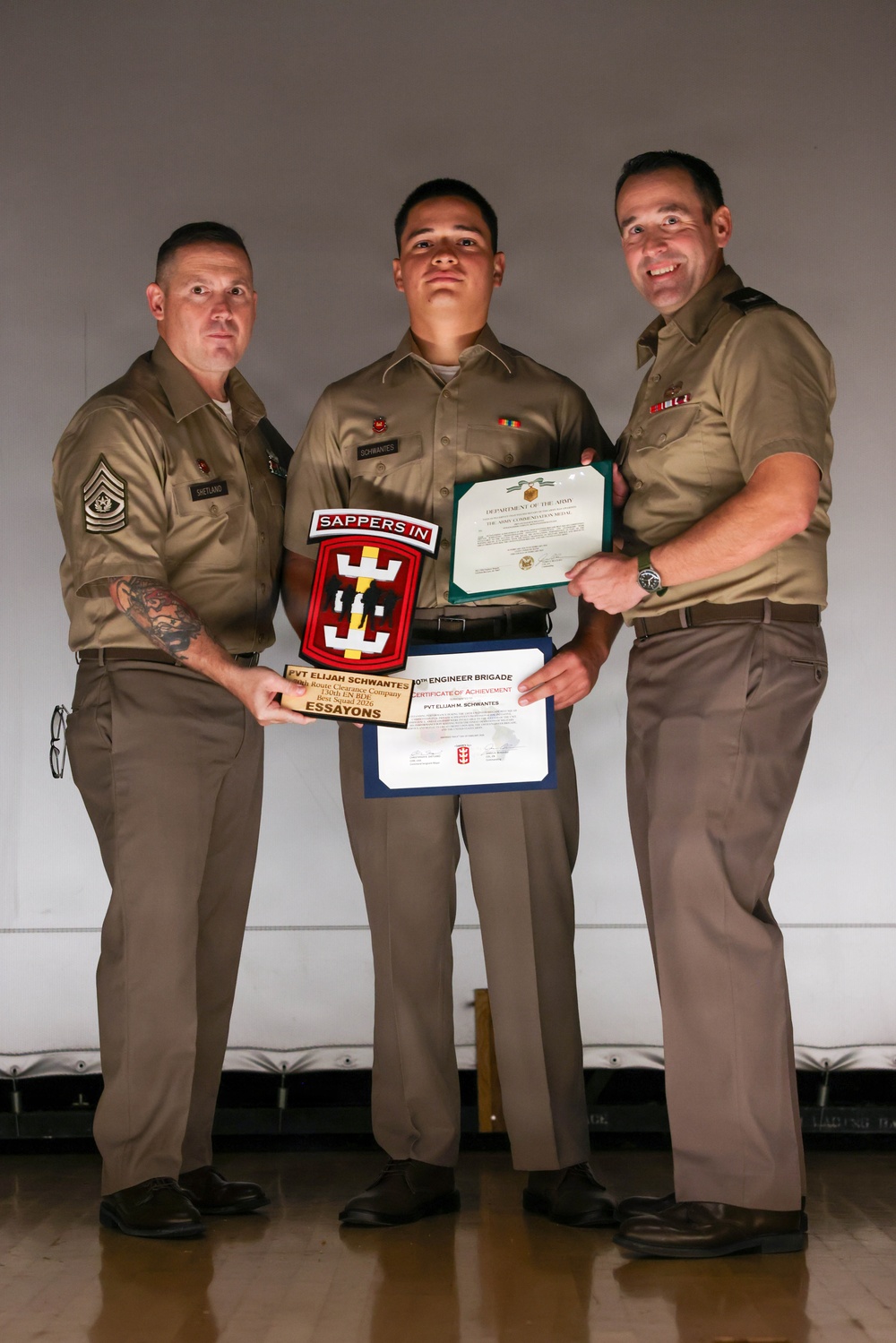 130th Engineer Brigade Best Squad Competition Ceremony 2026