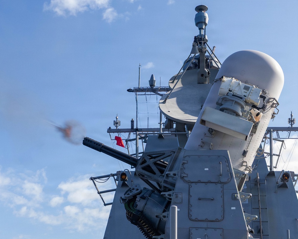 USS Rafael Peralta CIWS PACFIRE