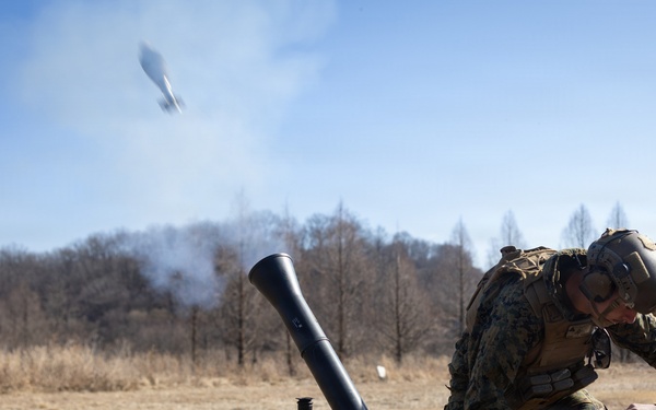 Marines Conduct a Mortar Range during Korea Viper 26.2