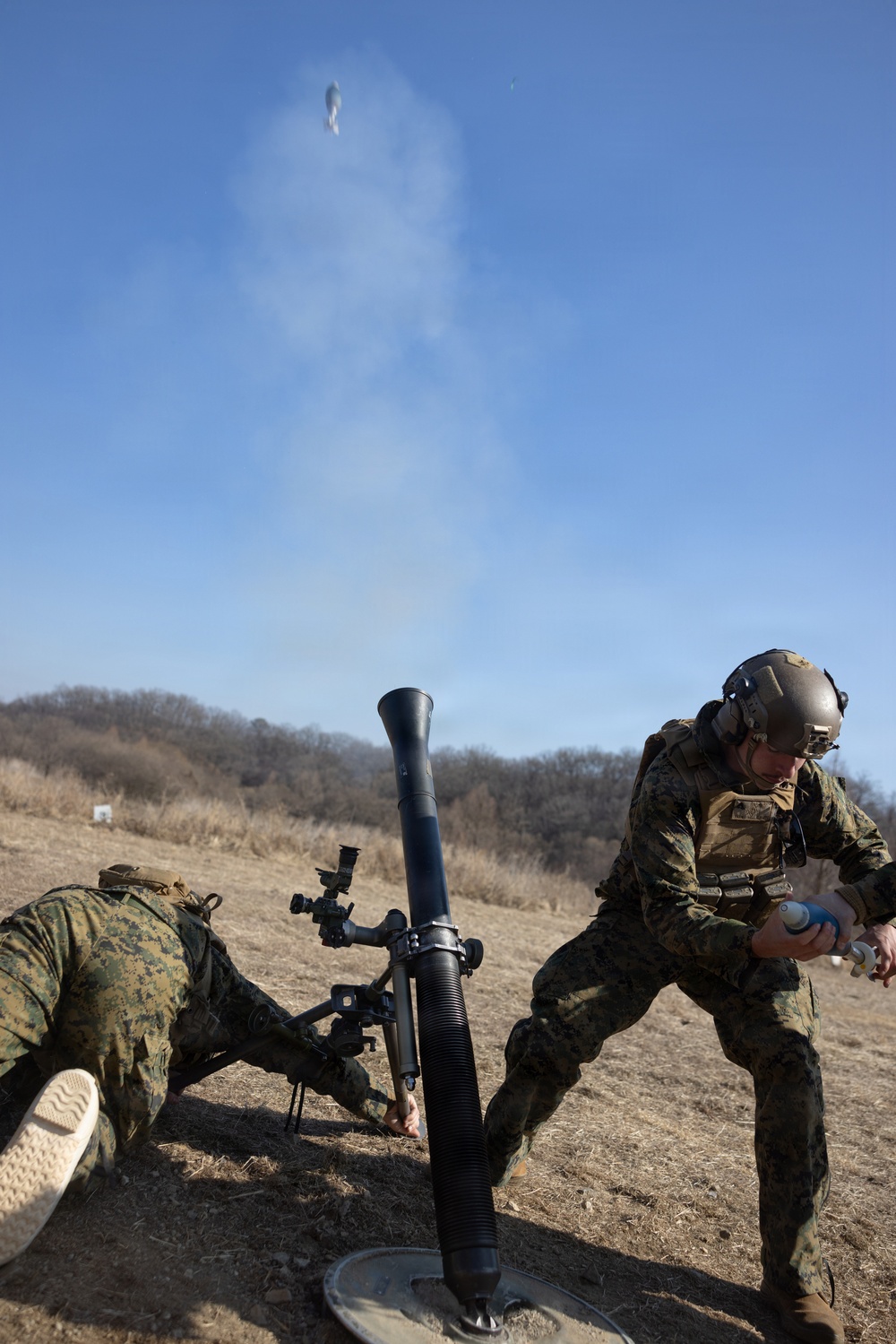 Marines Conduct a Mortar Range during Korea Viper 26.2