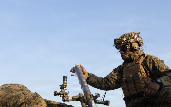 Marines Conduct a Mortar Range during Korea Viper 26.2