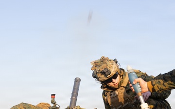 Marines Conduct a Mortar Range during Korea Viper 26.2