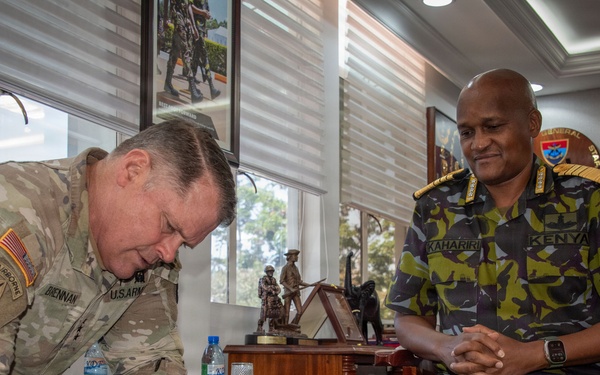 U.S. - Kenya relations continue in countering terrorism as AFRICOM Deputy Commander Visits KDF