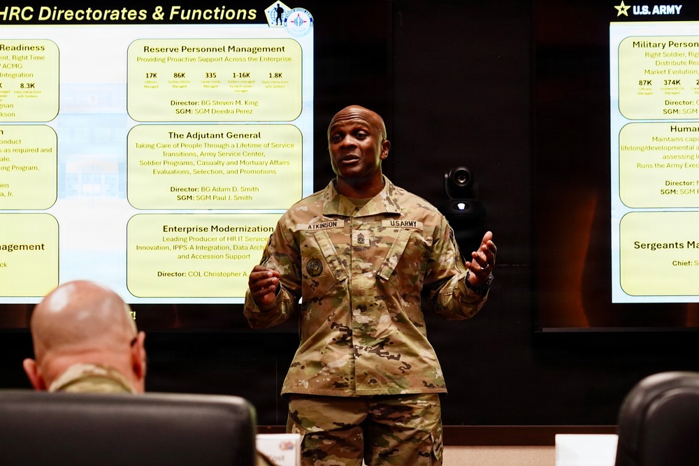 HRC leader briefs community leaders on HRC directorates