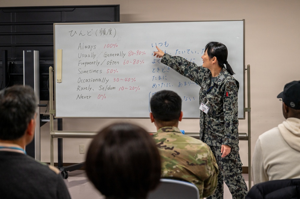 Yokota and JASDF OSW Airmen engage in language exchange