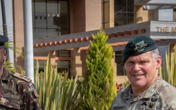 U.S. - Kenya relations continue in countering terrorism as AFRICOM Deputy Commander Visits KDF