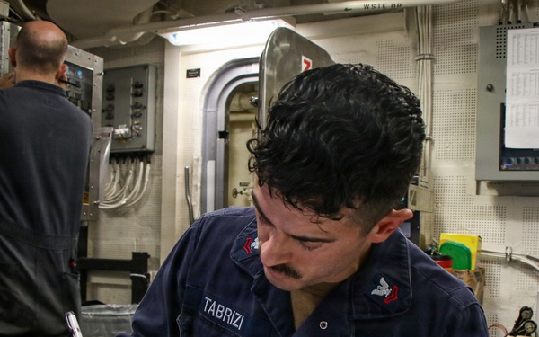 Frank E. Petersen Jr. conducts routine operations