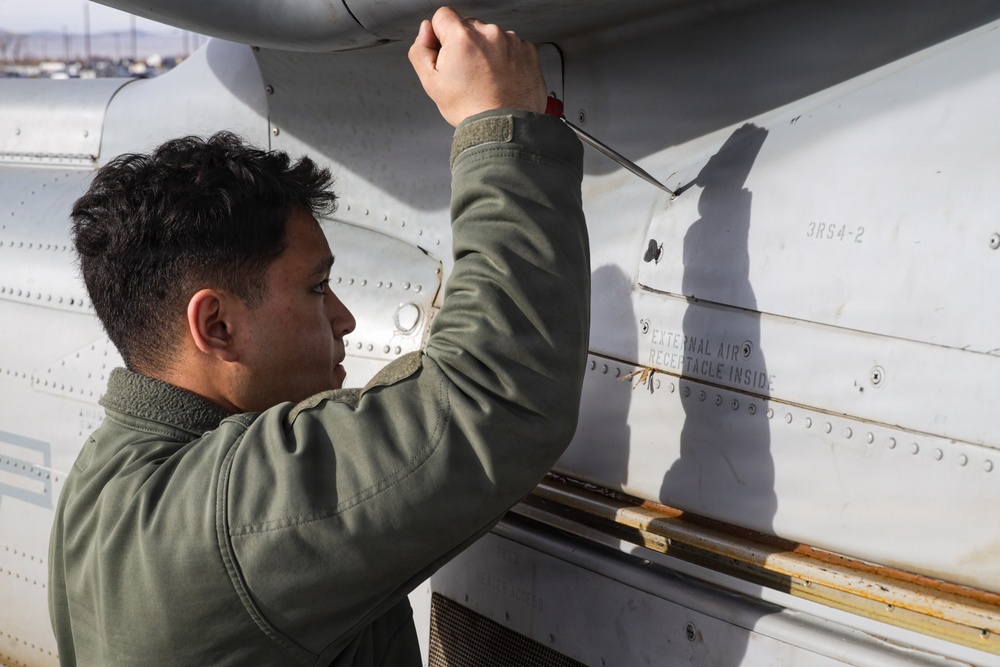HMLA-367 conducts flight operations