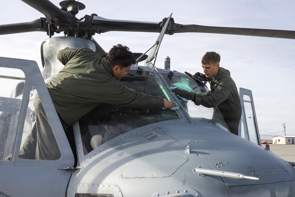 HMLA-367 conducts flight operations