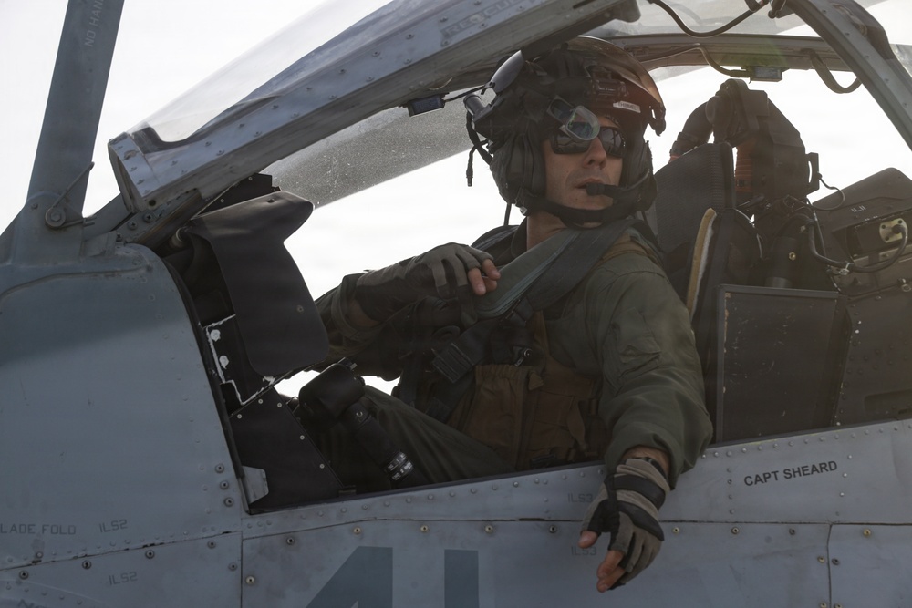 HMLA-367 conducts flight operations