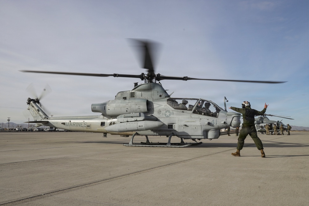 HMLA-367 conducts flight operations