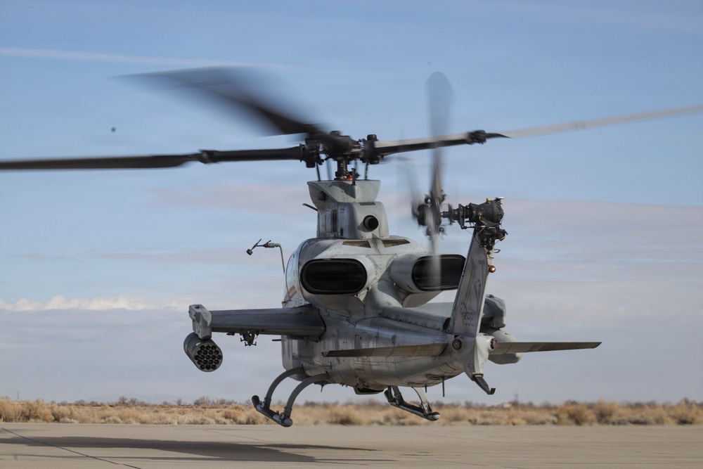 HMLA-367 conducts flight operations