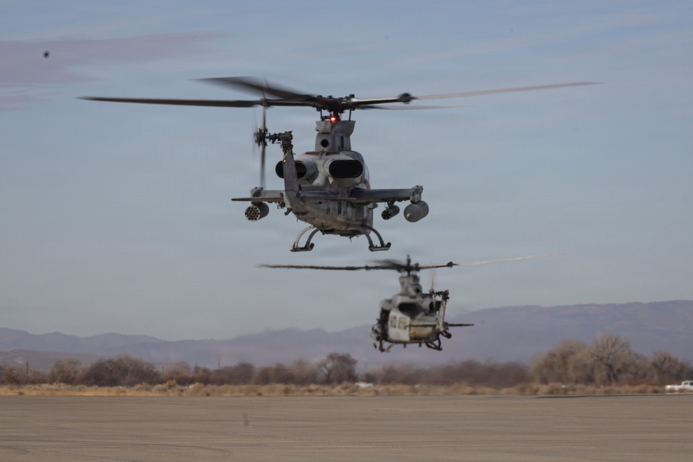 HMLA-367 conducts flight operations