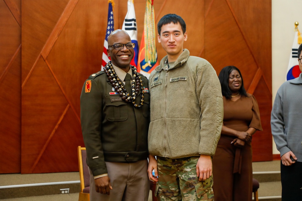 1st Signal Brigade Chaplain Promoted to Major at Camp Humphreys Ceremony