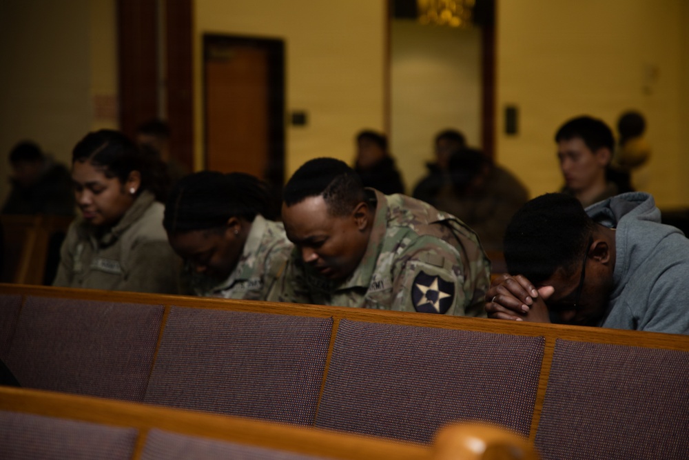 1st Signal Brigade Chaplain Promoted to Major at Camp Humphreys Ceremony